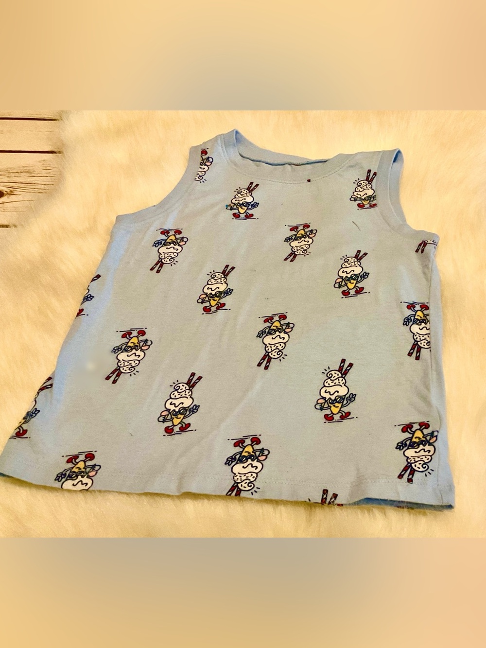 4T Tank Top Ice Cream Summer 4th Fourth of July